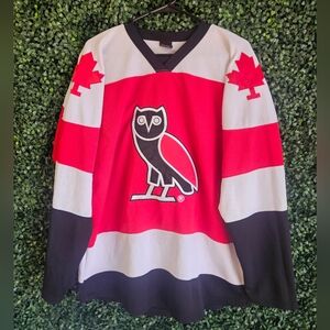 Mens Large OVO Drake Canada Hockey Jersey